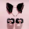 2#Black hairy powder+black bracelet