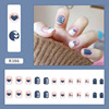 Short nail stickers for nails, removable face blush, fake nails, ready-made product