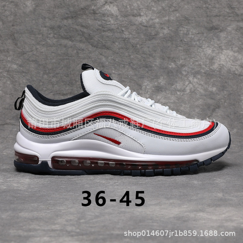 莆田靴 air max97 弾丸フルパームエアクッションシューズスポーツシューズカジュアル通気性カップル男性と女性のランニングシューズ|undefined