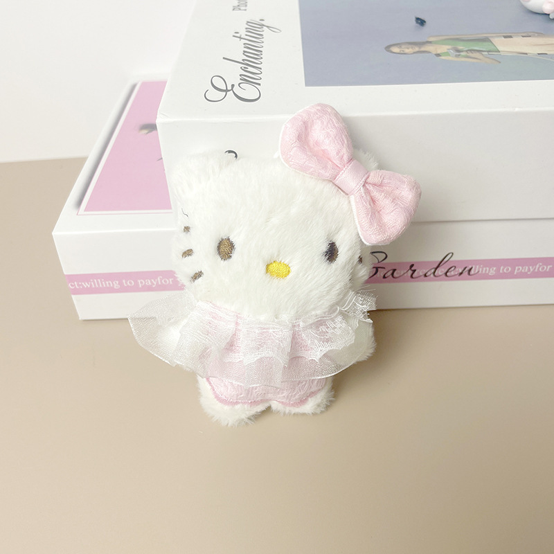hellokitty小挂件毛绒挂件纱裙kt箱包挂件批发婚庆婚礼抛洒小公仔|undefined