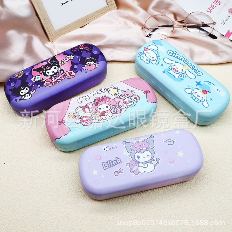 Cartoon eyeglass case, high aesthetic value, portable, anti-pressure storage box, cute, creative eyeglass case for students and children, wholesale Cartoon eyeglass case, high aesthetic value, portable, anti-pressure storage box, cute, creative eyeglass case for students and children, wholesale