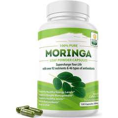 現物アマゾンの人気Moringa Capsules辛辣木カプセル60粒源工場はOE Mをサポートしている