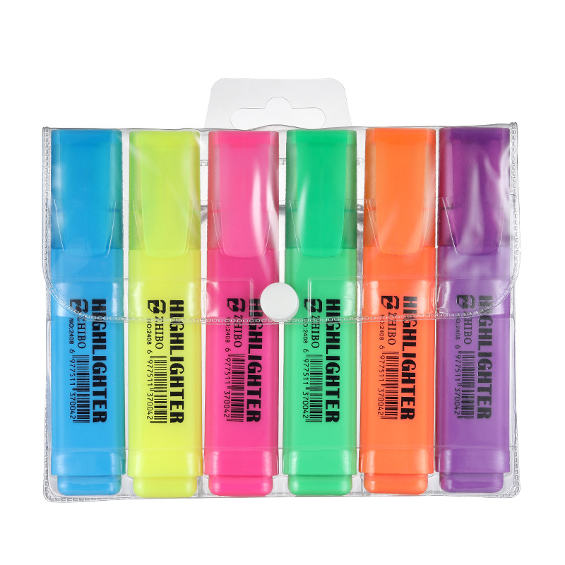 Exaltador de celebridades de Internet de comercio exterior Macaron Pintura infantil Graffiti Marcador resaltador Pen clave para estudiantes