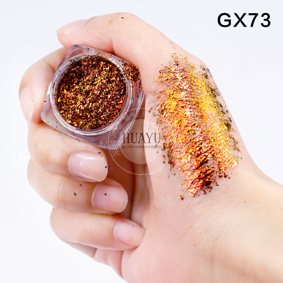 Explosiva transfronteriza camaleón óptico película gruesa Yunjin rosa arco iris estrella camaleón película gruesa ópalo rosa nail art sombra de ojos