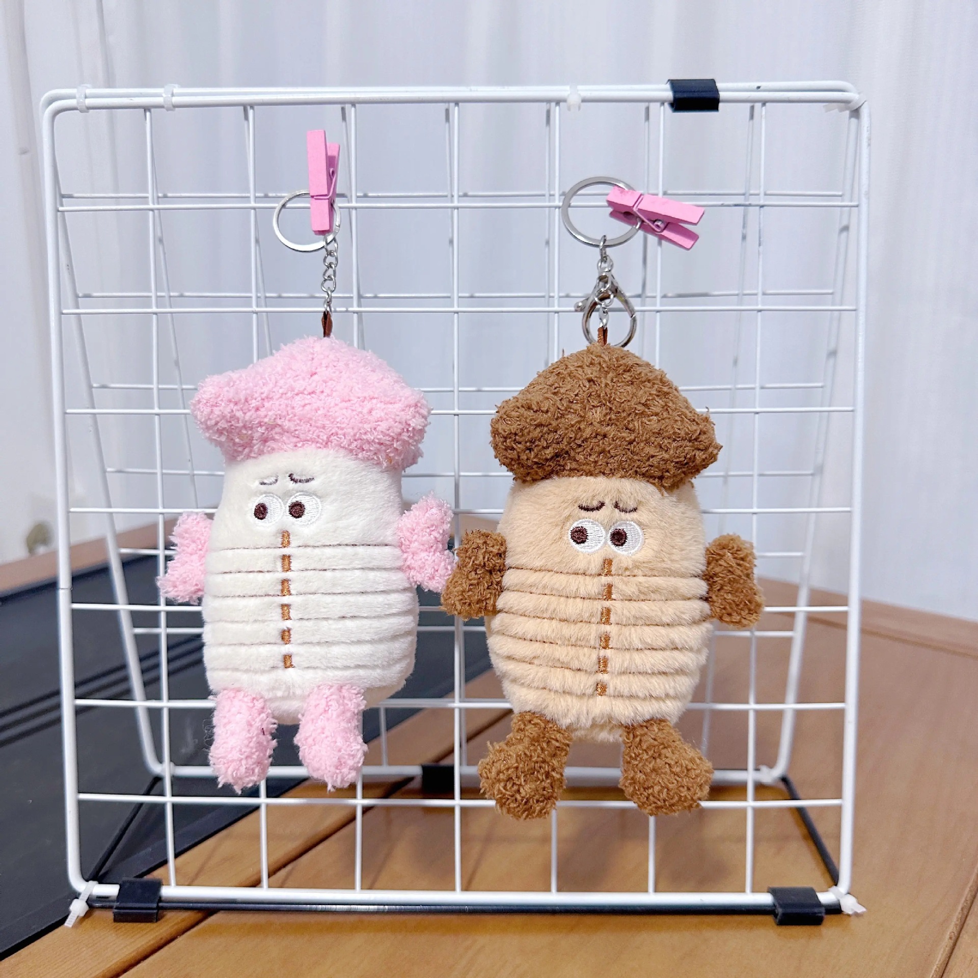 Cuatro pulgadas muñeca de peluche pequeño colgante muñeca llavero muñeca mochila colgante juguete de peluche regalo