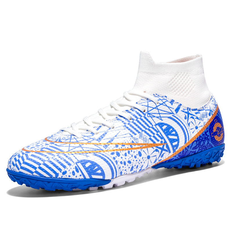 Binbinniao zapatos de fútbol de los hombres y las mujeres de alto-top largo y corto de uñas de competición zapatos de entrenamiento resistente al desgaste antideslizante zapatos de fútbol