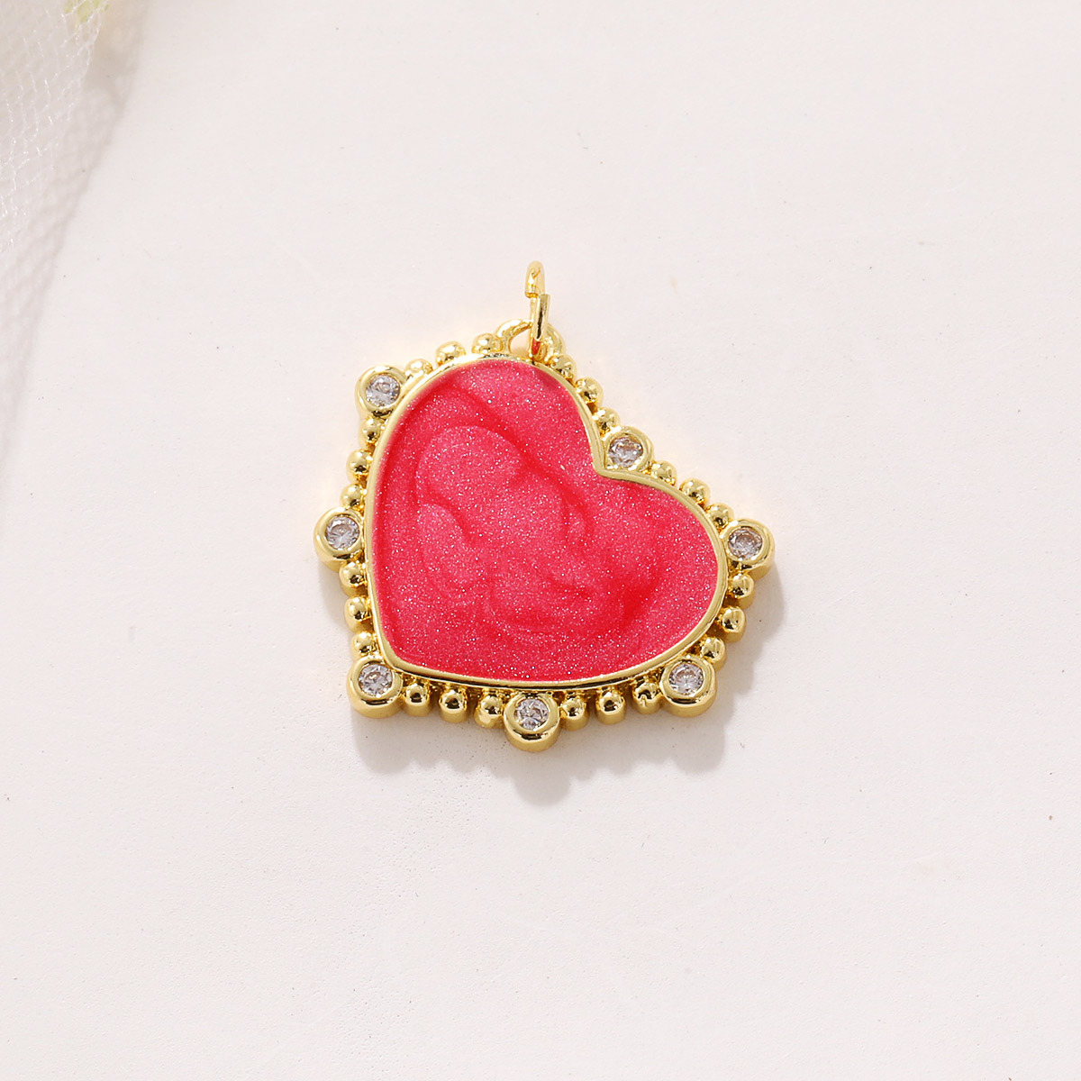4g Weight Pendant Jewelry Making Type 20 * 25mm Jewelry Making Size Zircon Inlay Material DIY Jewelry Accessories Classification 1 Piece Quantity Copper Material Heart Shape Pattern Polished Finish Enamel, Plating, Inlay Design IG Style Style 1 Piece 20 * 25mm Copper Zircon Heart Shape Polished Pendant 4