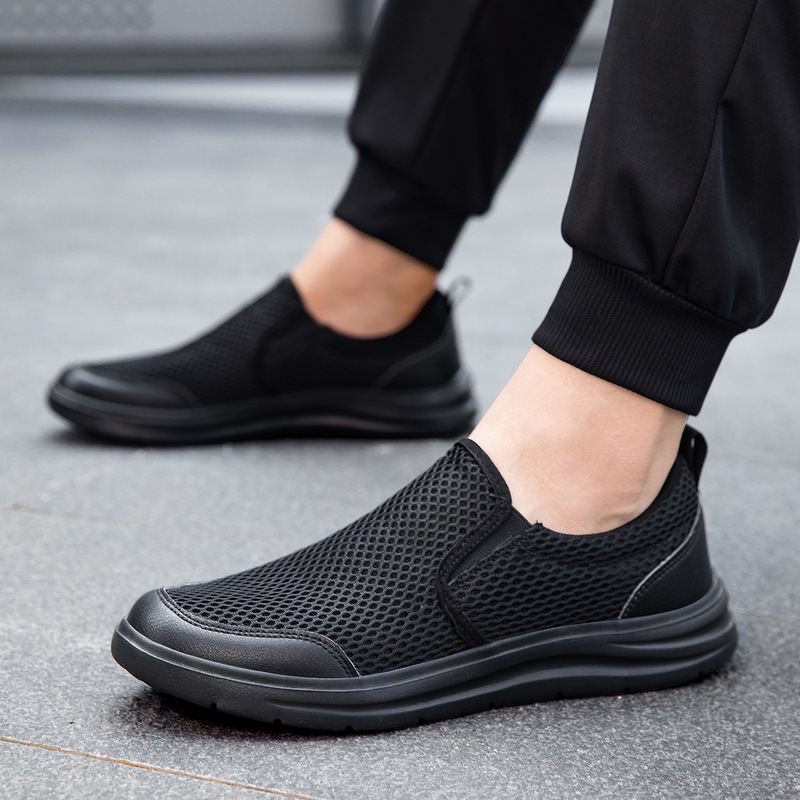 Foreign Trade Cross-Border Slip-On Men's Shoes, Casual Breathable Soft-Soled Mesh Shoes, Lightweight, Comfortable, Non-Slip, Middle-Aged and Elderly Dad Shoes Foreign Trade Cross-Border Slip-On Men's Shoes, Casual Breathable Soft-Soled Mesh Shoes, Lightweight, Comfortable, Non-Slip, Middle-Aged and Elderly Dad Shoes