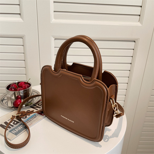 Women's 2024 Summer New Fashion Handbag Shoulder Bag Hip Bag Korean Style Unique Design Ins Women's Bag Retro Single Strap Bag