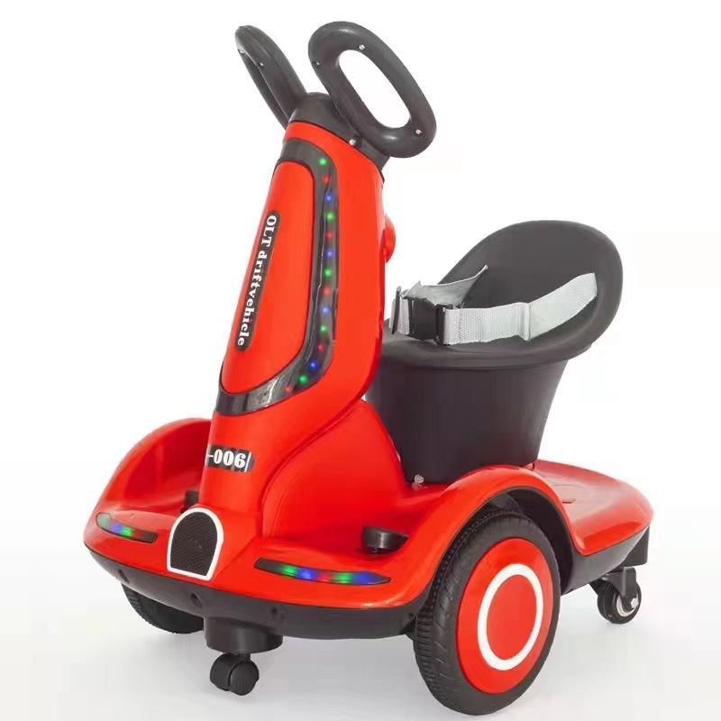 Autotonico eléctrico de equilibrio para niños, carro de equilibrio de cuatro ruedas para niños, motocicletas, automóviles de deriva interior