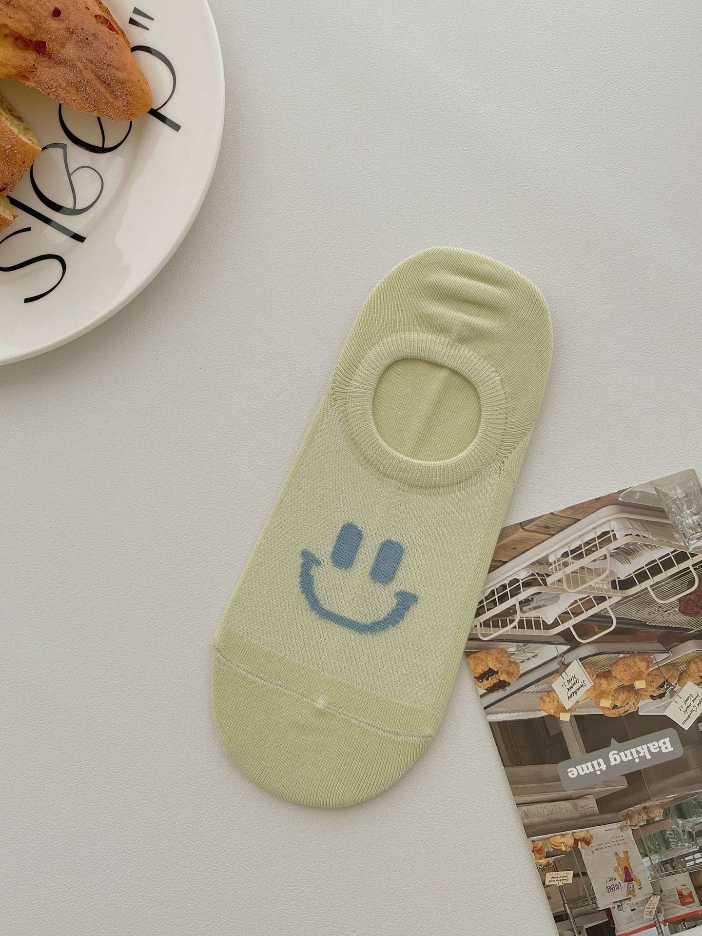 한국식 웃는 양말 [그린]