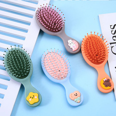 Korean version of ins air cushion comb, cute cartoon girl heart comb, portable girl's compact hair salon airbag comb can be wholesaled