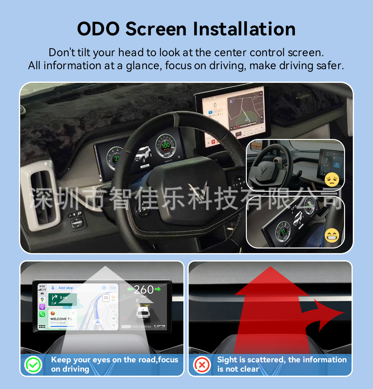 ODO VinFast VF3 10.3" CarPlay Android Auto Screen