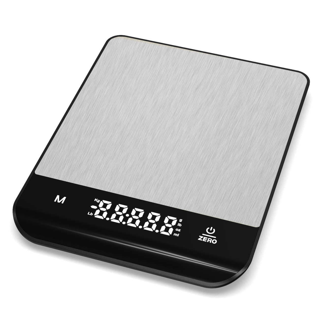New Flat-Panel Rechargeable Household Precision 5kg Stainless Steel Food Baking Scale 1g Kitchen Scale 5kg