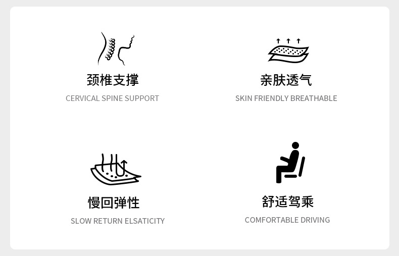 Suitable for Nila High-End Car Headrest, Neck Pillow, Pair of Seat Cushions, Tesla Car Cushion, Lumbar Support for Car Use