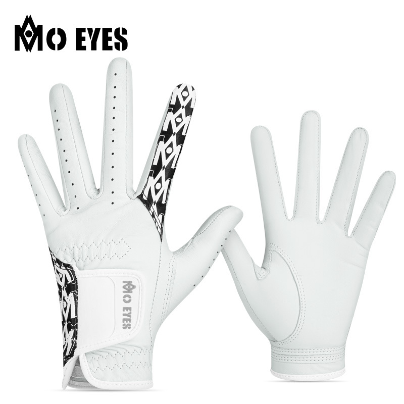 Găng tay golf nữ da cừu thật chống trượt thoáng khí Velcro — Cỡ 20