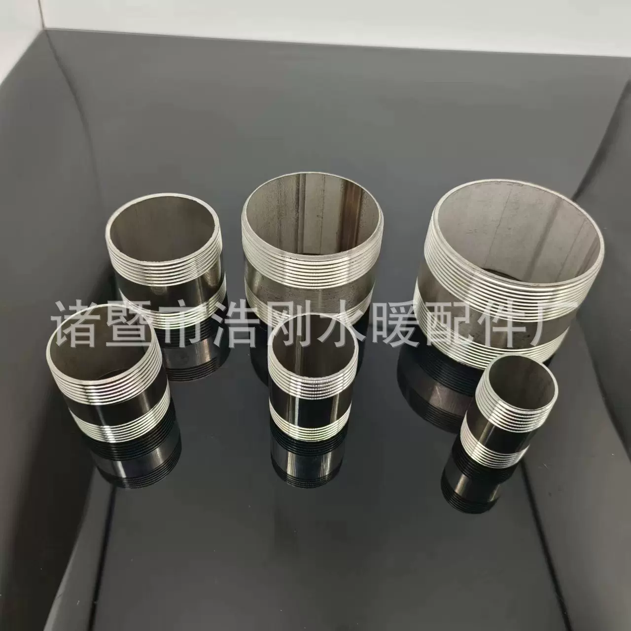 304不锈钢双头丝管水管加长双外丝直接延长管直通对丝接头4分加厚