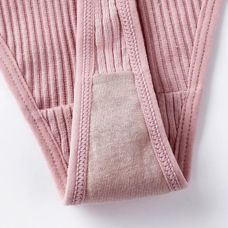 Pantalones de algodón de hilo japonés de mujer transpirables de cintura baja sexy sin marcas deportivas simples pantalones de acondicionamiento físico transpirables selección