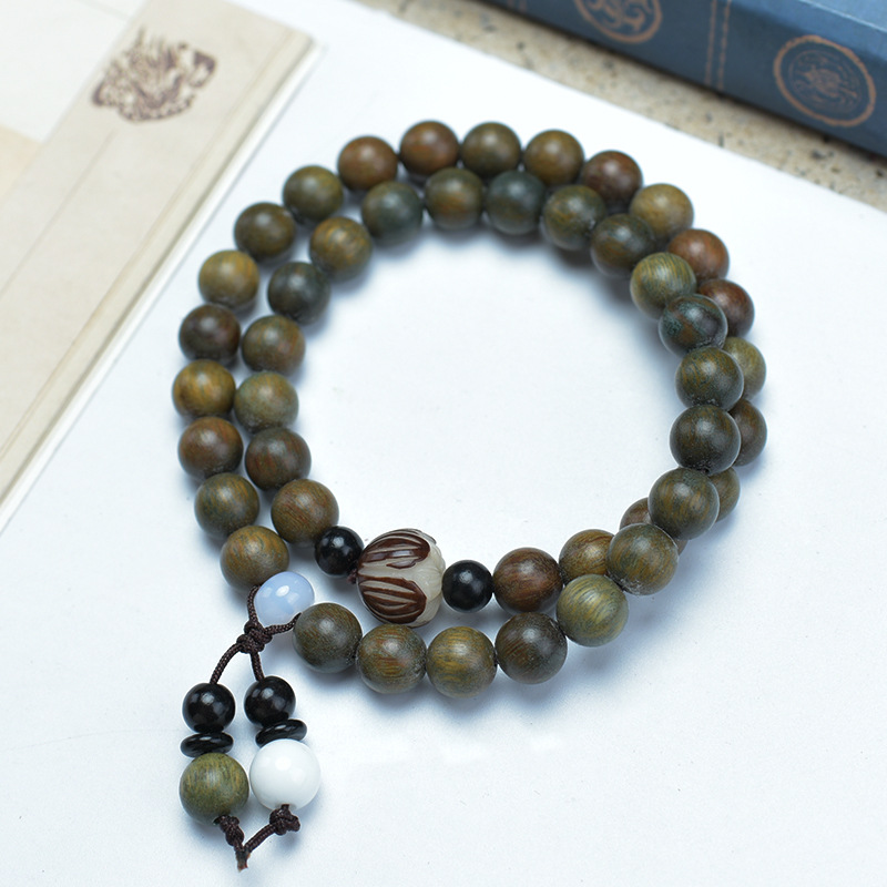 녹색 백단 이중원 [백옥 연꽃풍]