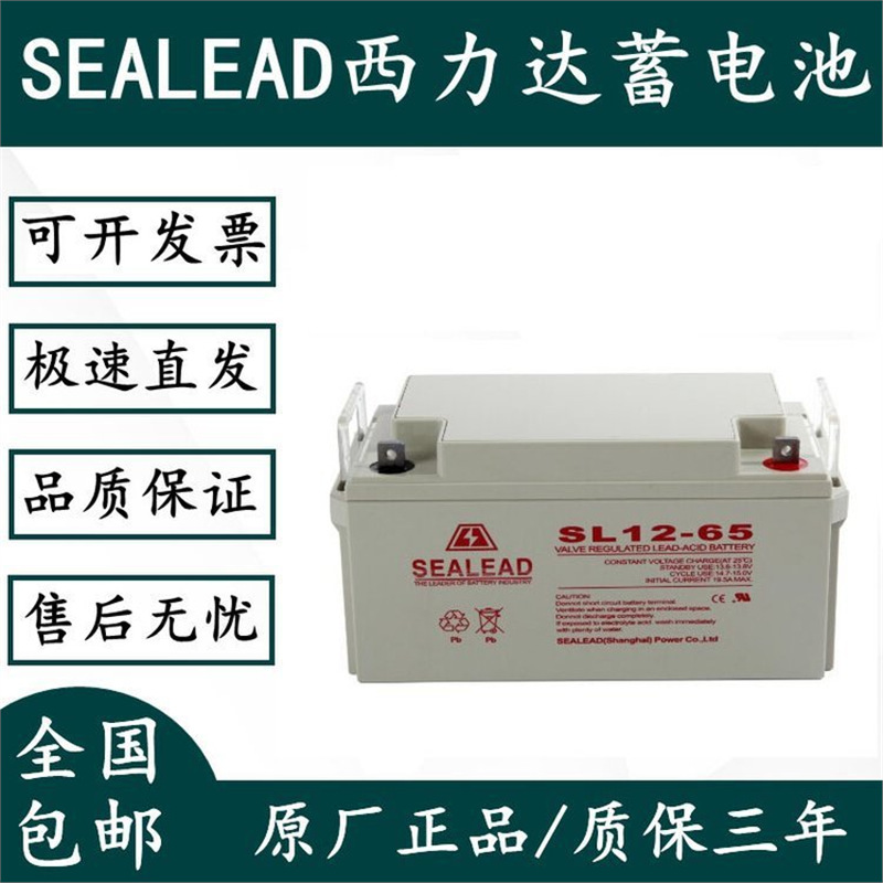 SEALEAD西力达蓄电池SL12-65 12V65AH风能发电系统