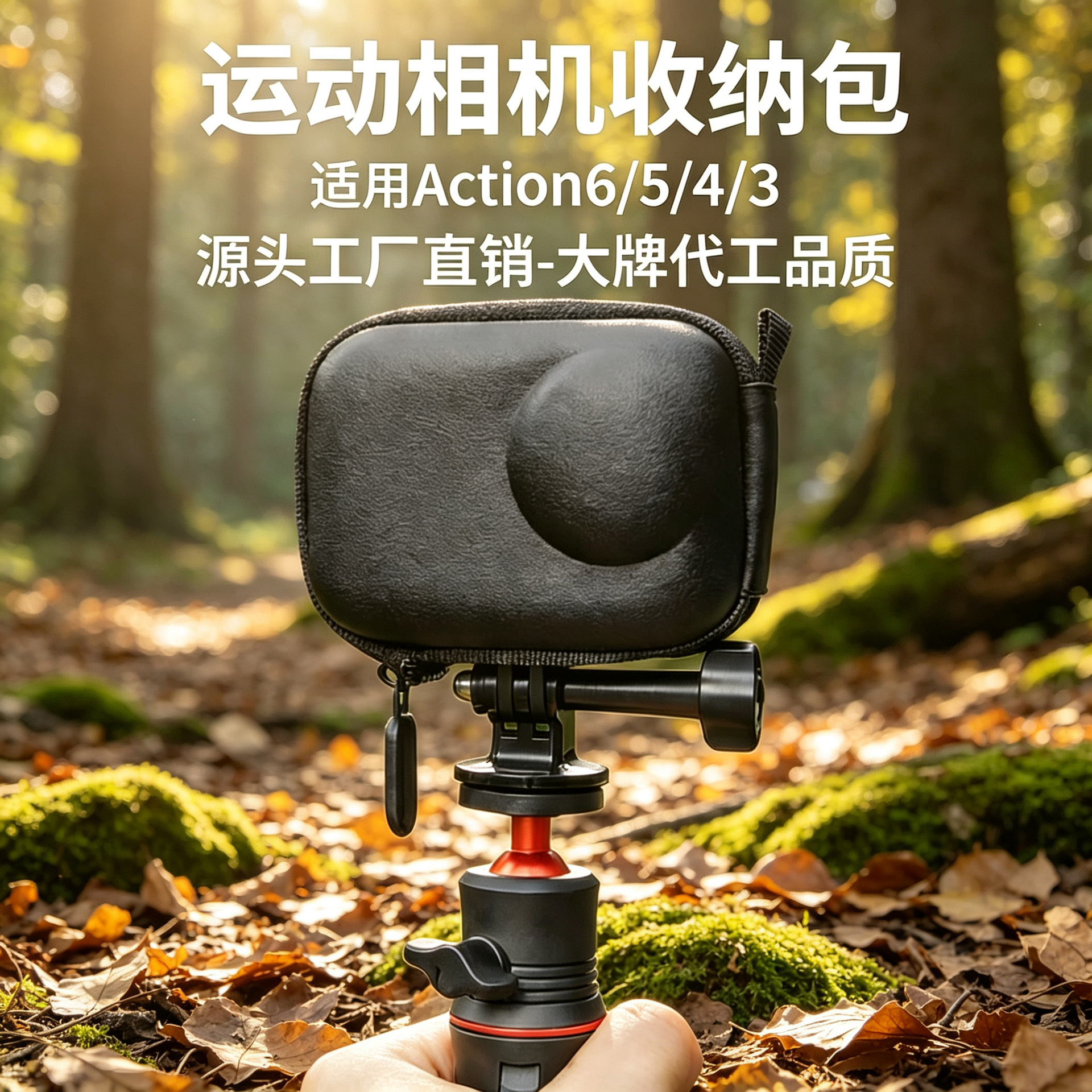 Suitable for Dji Action6Pro Storage Bag, Sports Camera Protective Case, Action3/4/5 Storage Accessories