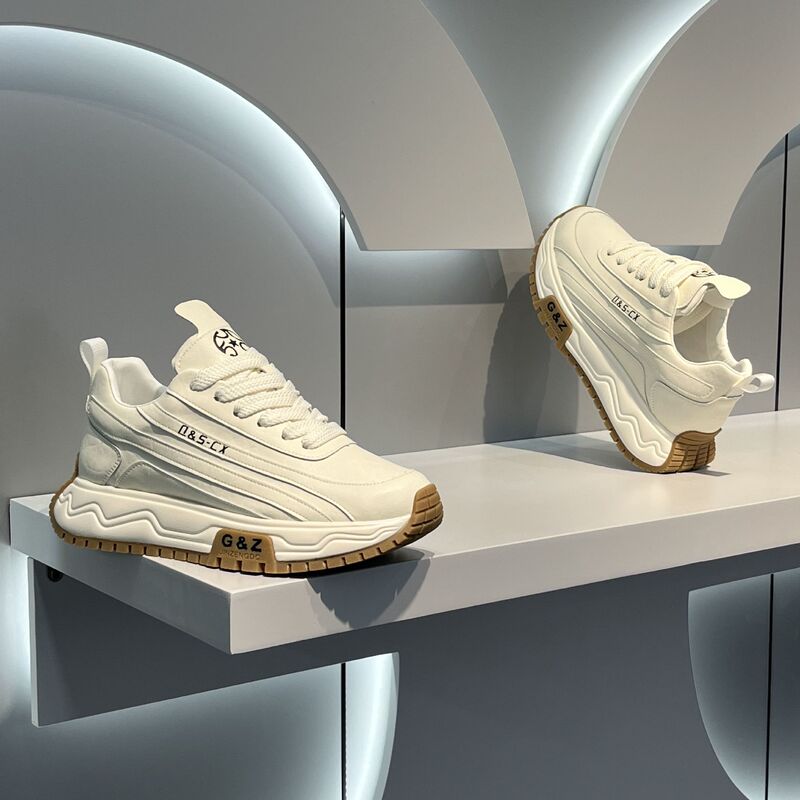 Men's Shoes 2026 Spring and Summer New Trendy Casual Comfortable Low-Top Thick-Soled Versatile Color-Blocking Sneakers Men's Shoes 2026 Spring and Summer New Trendy Casual Comfortable Low-Top Thick-Soled Versatile Color-Blocking Sneakers