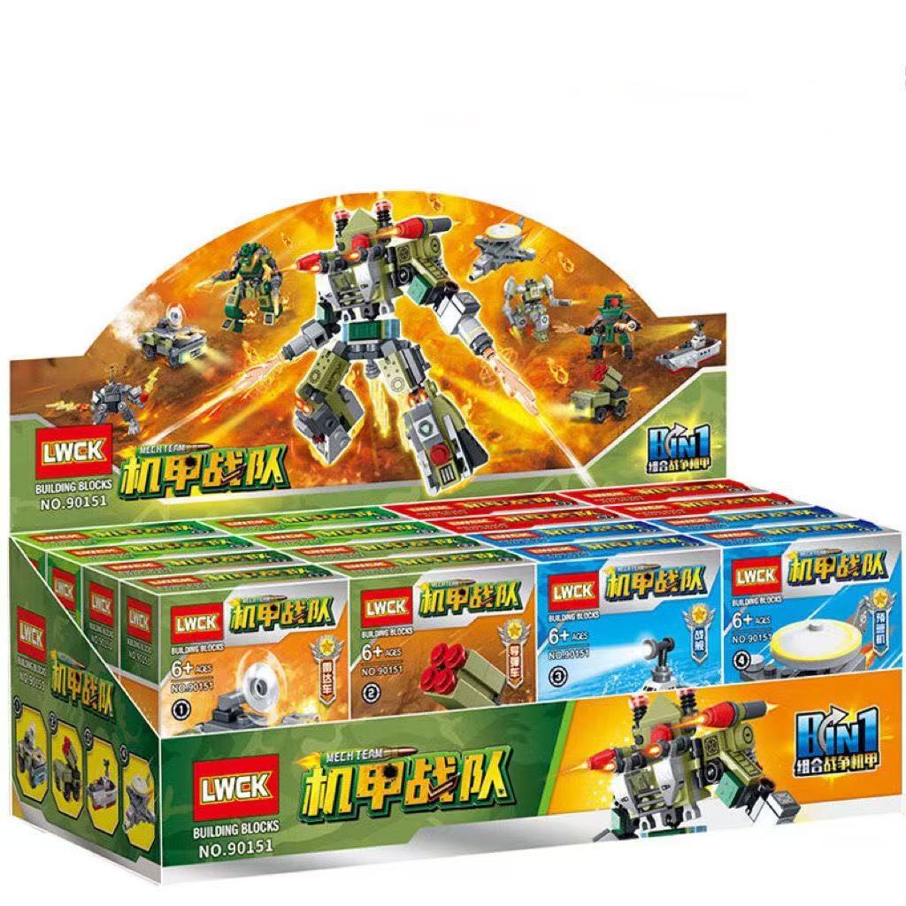 Lw90151 mecha warrior building blocks