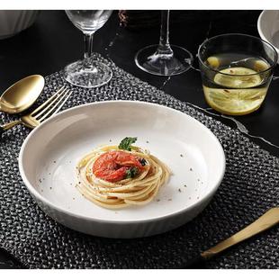 Porcelain Xianling 8inch Thickened High-Value Western Dinner Plate Pasta Plate Breakfast Plate Hotel Dessert Style Glazed Jade