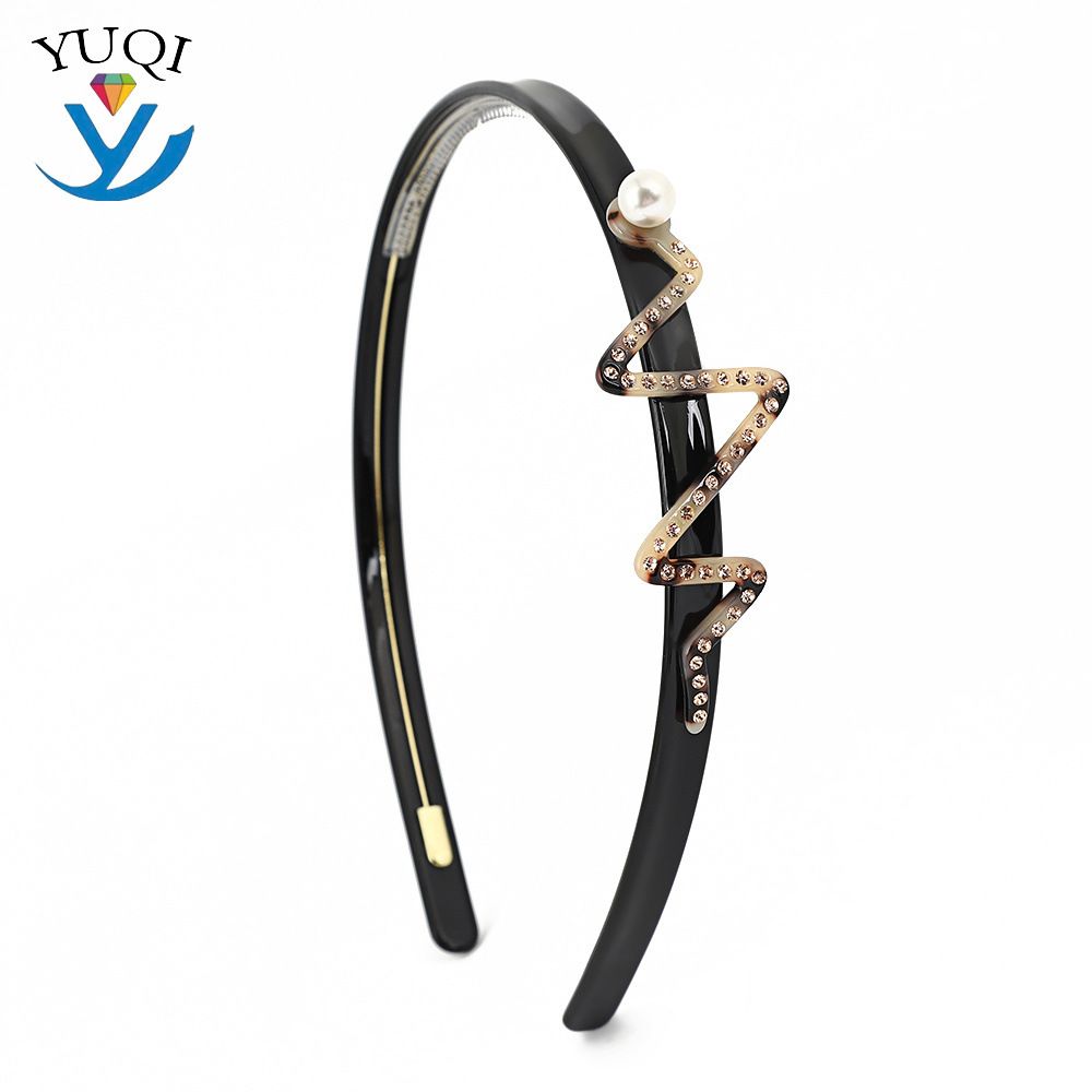 Internet Celebrant Girls' Headband Acetic Acid Series Hair Stamp Korean Style Simple Design Sense Snake Element Headband Hair Accessories