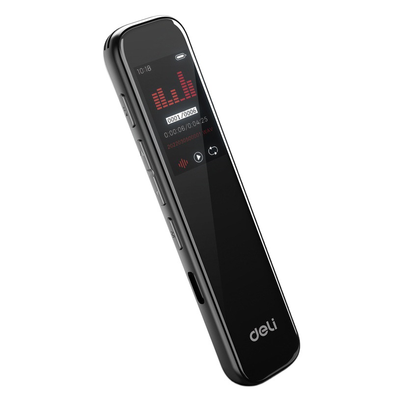 Deli 75610/75611/75612 pluma de grabación portátil grabación con un solo clic Reducción de ruido inteligente disfrutar de una calidad de sonido clara
