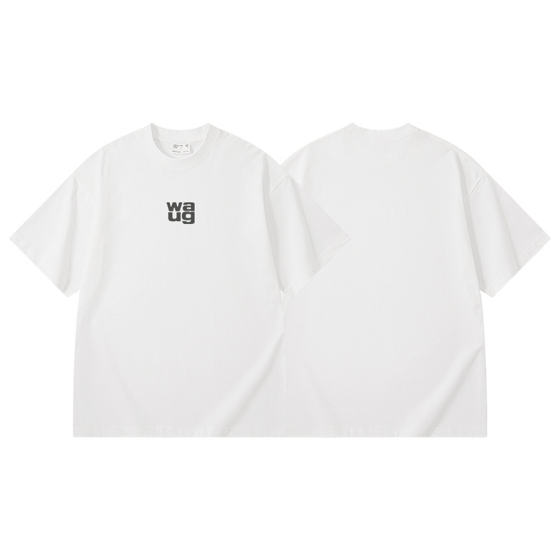 夏の紳士服黒300g厚手のゆったりしたカジュアルtシャツ男性アメリカ綿の重いポンドの肩の半袖の上着の女性|undefined