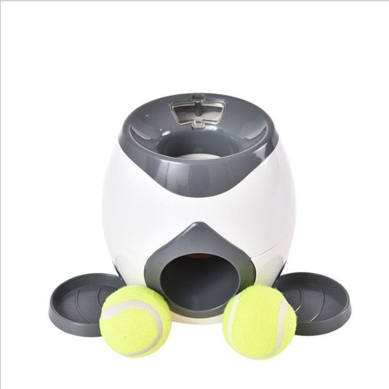 Pet Dog Tennis Dispositivo de comida con fugas Dispositivo de entrenamiento Máquina de recompensa Máquina de bocadillos para perros Dispositivo de lanzamiento de bolas Juguetes para perros divertidos interactivos
