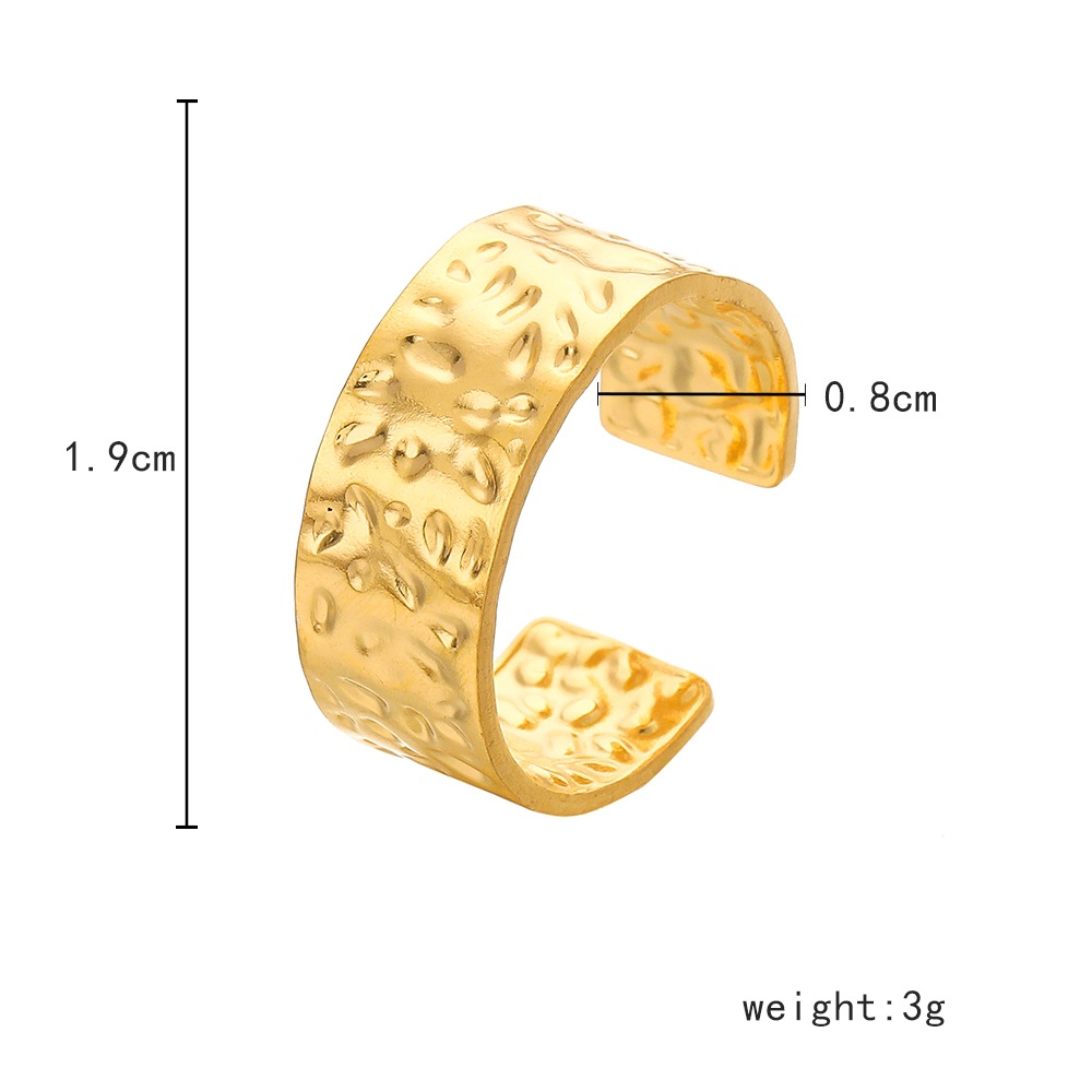 6g Weight Open Ring Classification Adjustable Ring Size 1 Piece Quantity Daily Occasion Stainless Steel Material Star, Heart Shape Pattern Women'S Gender Plating Design Simple Style Style Simple Style Star Heart Shape Stainless Steel Plating Open Ring 1 Piece 6