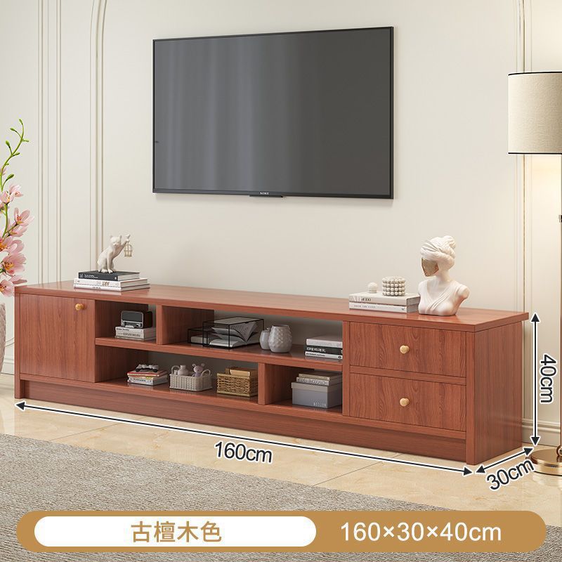 Gabinete de televisión nórdico pequeño tipo de casa sala de estar ligera lujoso moderno simple gabinete de piso de alquiler de casa puede retráctil gabinete de televisión
