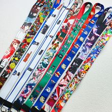 日系动漫手机挂绳钥匙u盘吊坠证件挂绳校牌涤纶挂长挂脖绳批发