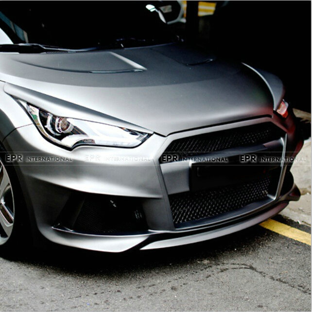 Suitable for Modern Veloster Carbon Fiber Modification Parts Lordpower Wide Body Front Bumper Front Bumper