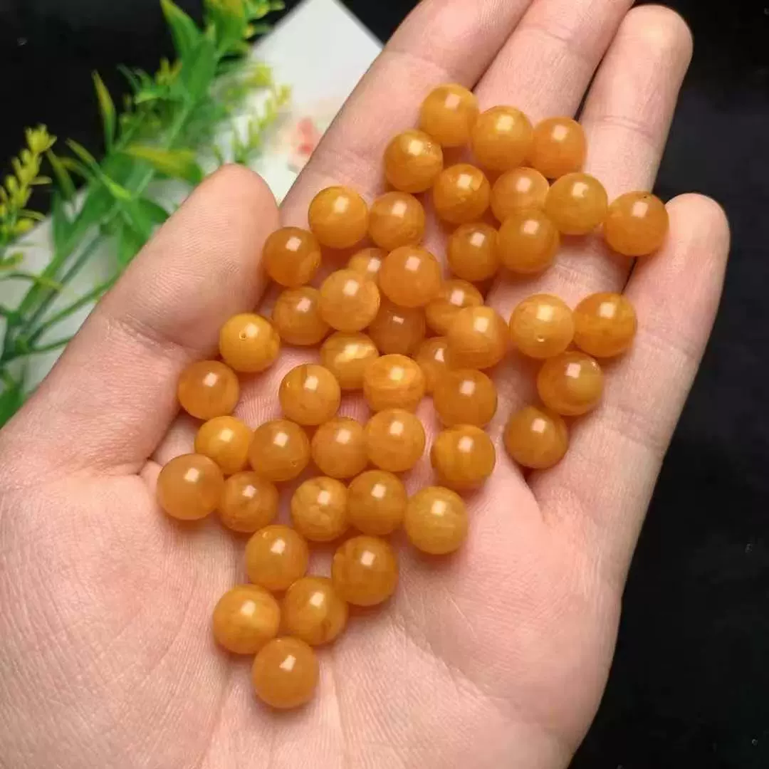 Натуральный пчелиный воск, старый медовый цветочный воск, круглые бусины, свободные бусины, воск, богатый и богатый культурными аксессуарами, аксессуары для браслета «сделай сам», аксессуары для браслета