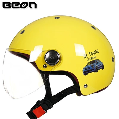 Motorcycle Safety Supplies, motorcycle safety helmet lightweight personality - bright-yellowcar-m