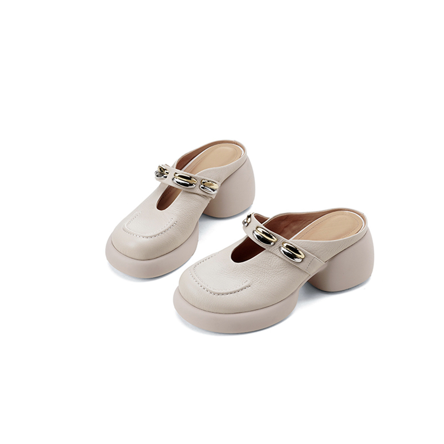 Dép sandal cao gót nữ mũi kín gót hở đế dày 7 cm — đen chi tiết 18
