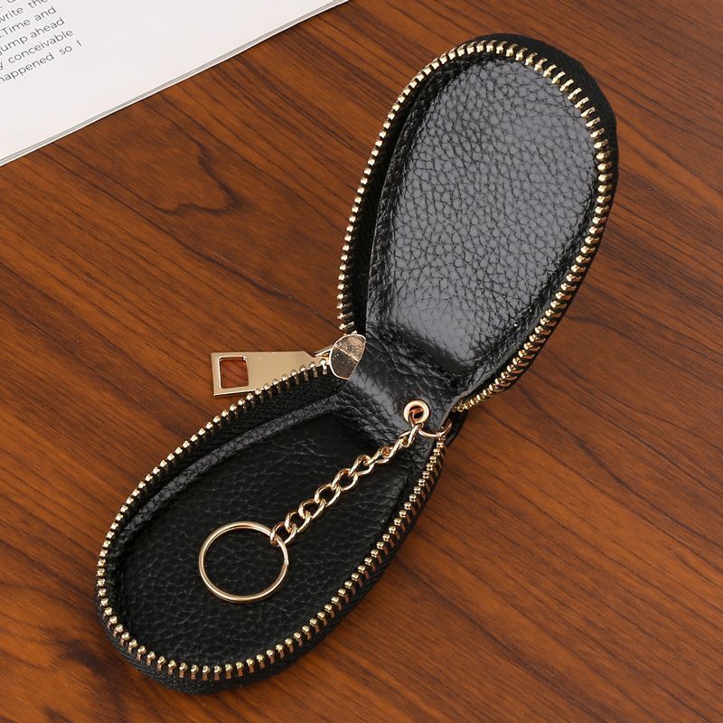 Litchi Pattern Car Key Bag, Unisex Car Key Storage Bag, Creative, Fashionable and Simple Keychain Pendant