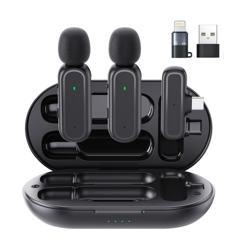 ワイヤレスイッパーマイクK60K61キャビン付きダブルマイク録音マイク生放送ステルス集音麦工場|undefined