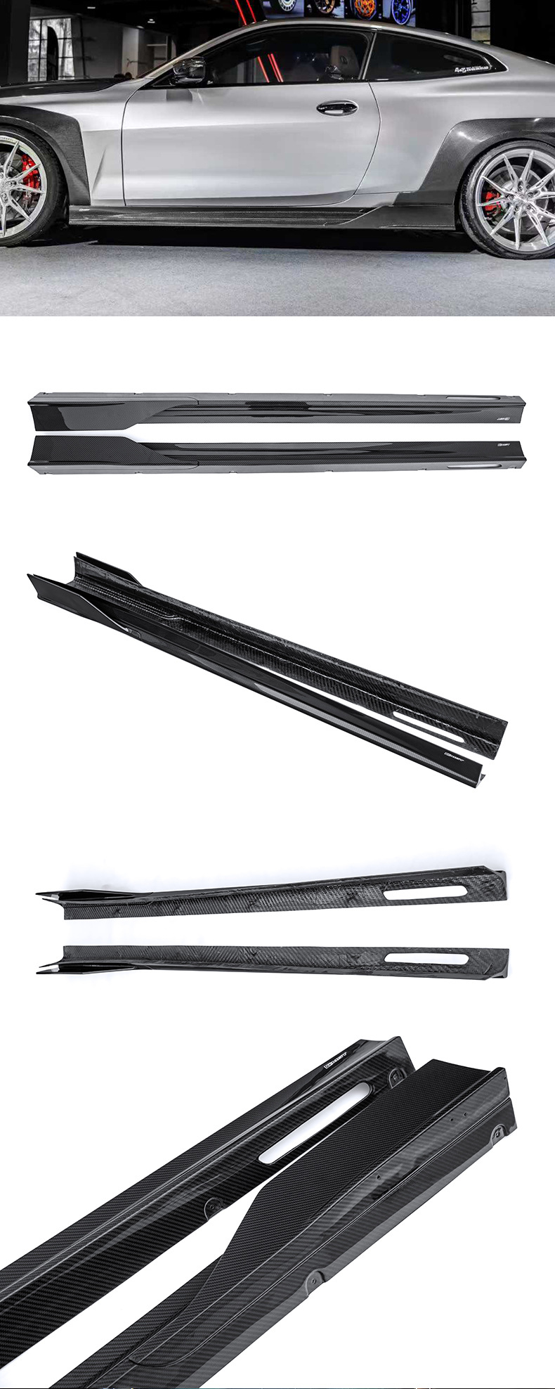 Suitable for Bmw 4 Series G22/G23 Modified Cmst Front Lip, Rear Lip, Side Skirts, Wheel Arches, Rear Wing, Front Bumper, Grille Kit