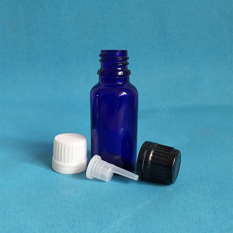20ML玻璃瓶蓝色瓶精油瓶分装瓶香薰瓶试剂瓶调配瓶滴管瓶