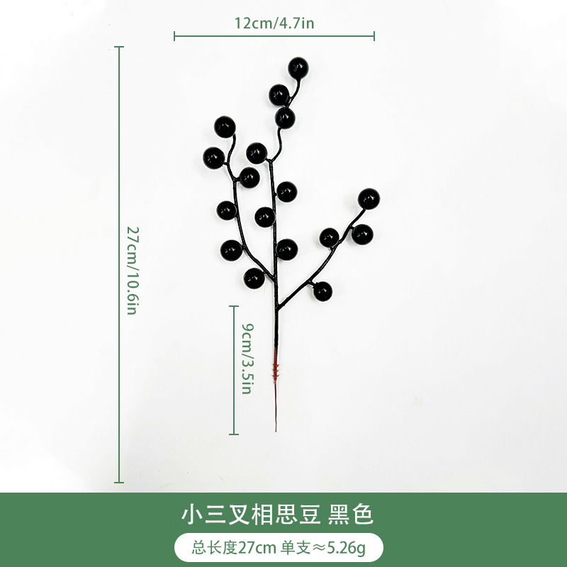 Festival de primavera decoración de Año Nuevo artificial baya roja ramo de Navidad fruta roja arreglo floral accesorios fortuna simulación de fruta Holly