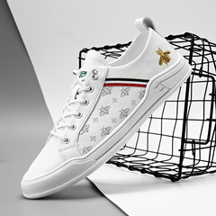 歐韓潮鞋春季新款小白鞋時尚百搭樂福鞋潮流男鞋透氣休閒駕車板鞋