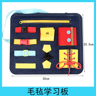 Transfronterizo nuevos juguetes de educación temprana fieltro aderezo educativo Learning Board cartas extraíble tablero ocupado de los niños
