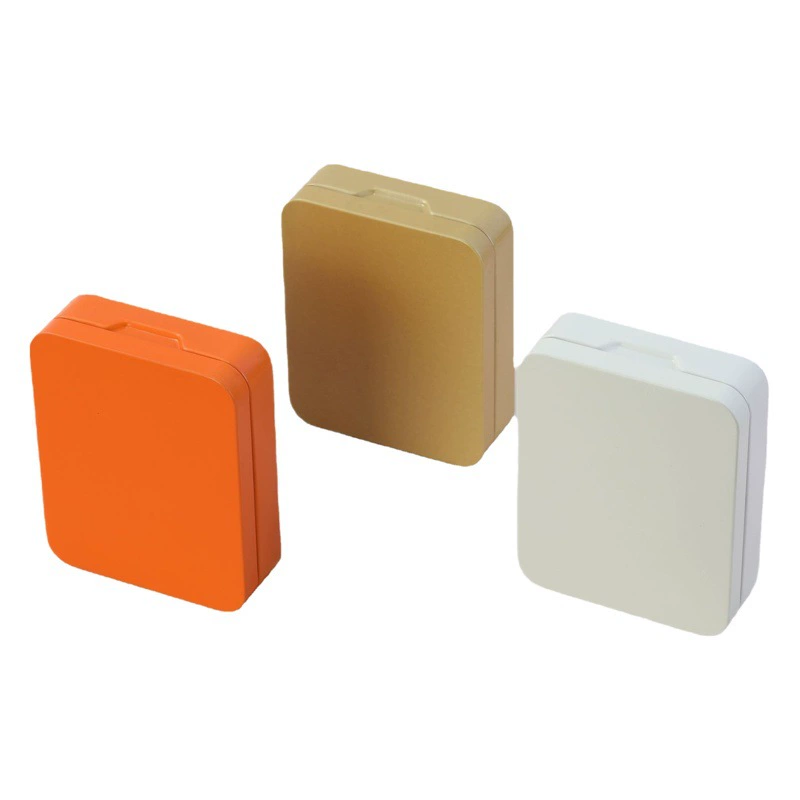 Готовая жестяная банка для чая с откидной крышкой от производителя, портативная жестяная герметичная упаковка, металлическая жестяная коробка на заказ