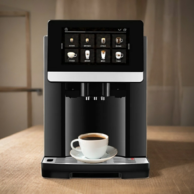 7-inch smart touch screen milk foam double export Italian coffee machine household and commercial integrated