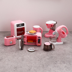 ミニチュアdiyのままごとのおもちゃのミニシミュレーションの小さい家電器の模型の子供の家の部品のコーヒーマシンの卵を打つ器