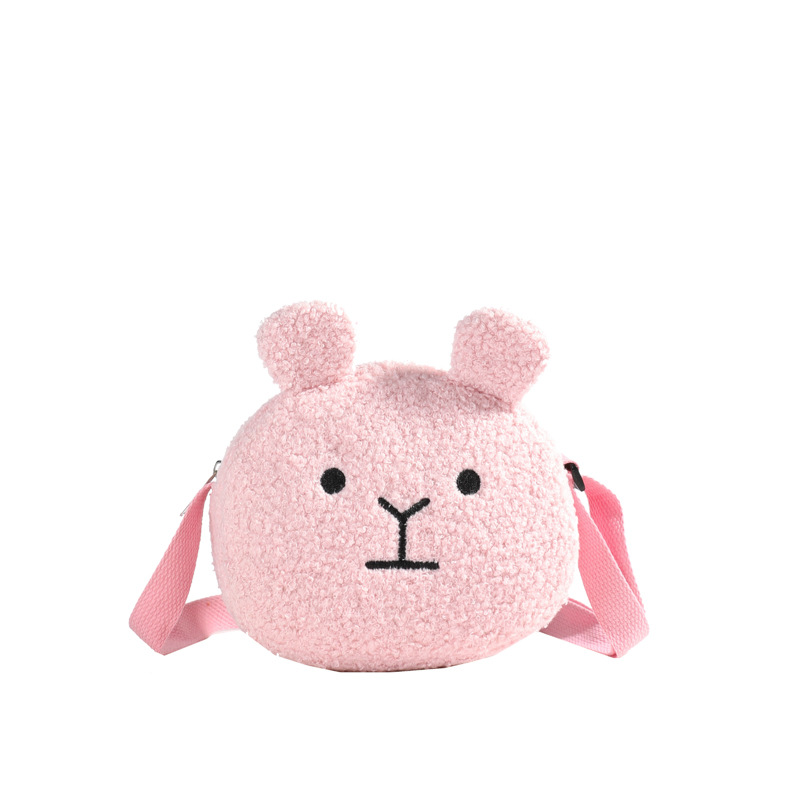 Hermosa y linda bolsa de hombro para niños y niñas, mini bolsa de cambio para bebés, perros, 2025 nuevo bolso de peluche para niños